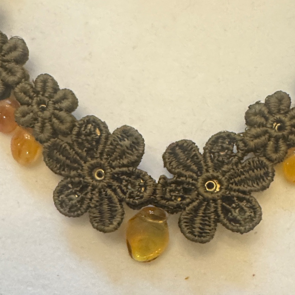 Michal Negrin Floral Necklace with Yellow and Blue Accents - Picture 6 of 6